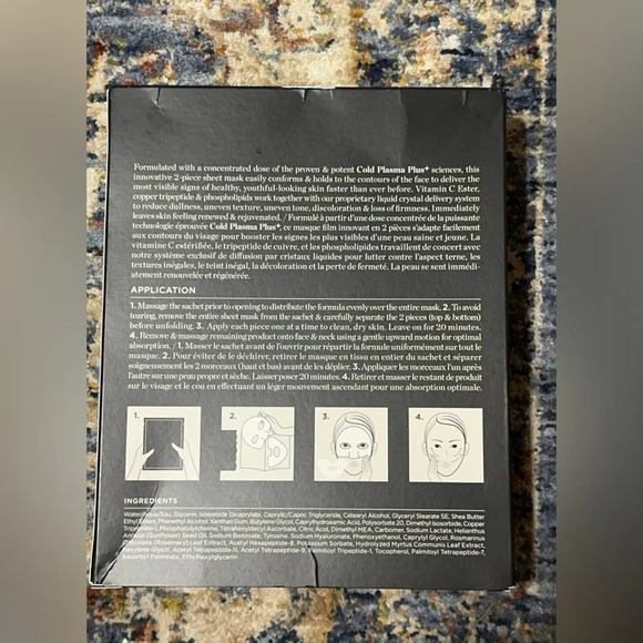 NWT Perricone MD Cold Plasma Plus + Concentrated Treatment Sheet 6 Count Masks - Picture 3 of 4